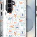 Case for Samsung Galaxy S26,Fish Summer Coastal Stamp Phone Case Military-Grade Drop Protection Cover for Women Girl - Frosted