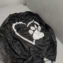 Dog Pet Paws Love Heart Spare Tire Cover Dust-Proof Wheel Tire Cover Fit Trailer, RV, SUV and Many Vehicle 15 Inch