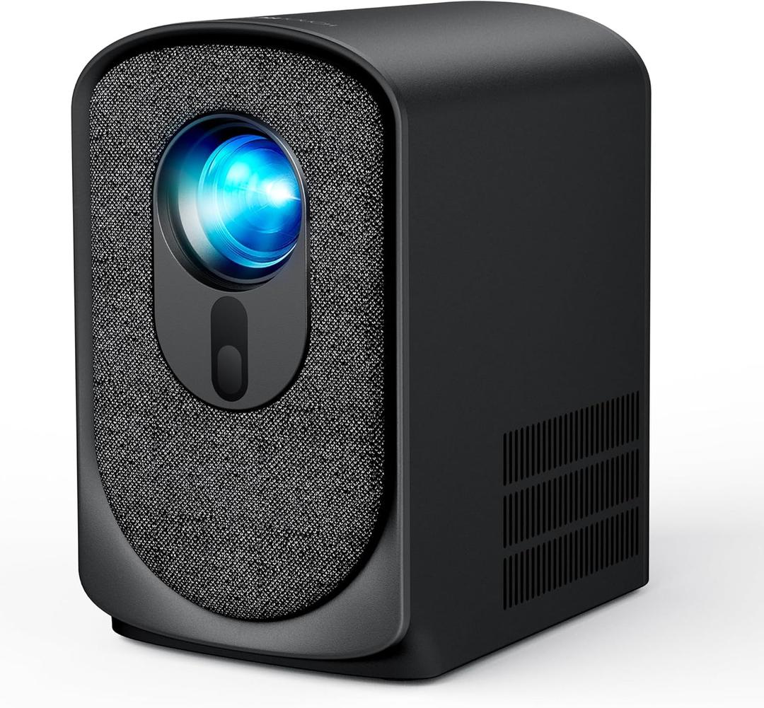 Wireless Mini Projector with WiFi and Bluetooth 5G, Portable Projector Support 4K Movie Video Projection, Electric Focus 350ANSI Phone Projector Home and Outdoor Cinema with HDMI Cable