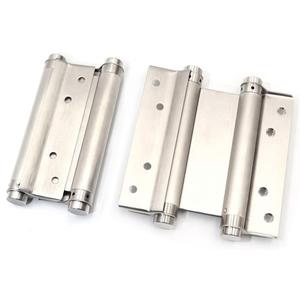 Pair of 6" Stainless Steel Cafe Saloon Door Swing Self Closing Double Action Spring Hinge