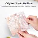 3 x DIY Paper Cats Origami Kit, Cute Animals Shaped 3D Origami Kit, Christmas Decoration Kits, Fold Your Own Papers Cat Figures, Christmas Gifts for Men, Women (Cats)