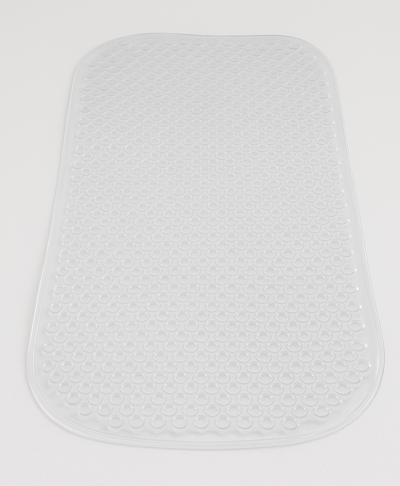 Non-Slip Transparent Bath Mat 35x15 – Anti-Slip Safety Shower Mat with Suction Cups