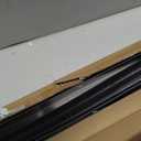 Door Draft Stoppers for Door, 39 Length Weather Stripping Door Seal, Strong Adhesive Door Sweep for Exterior and Interior DoorsBlack