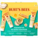 Burt's Bees Christmas Gifts - Essentials Everyday Set, 5 Travel Size Products for Stocking Stuffers - Deep Cleansing Cream, Hand Salve, Body Lotion, Foot Cream and Original Lip Balm