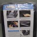 XL Back Seat Cover for Full-Size Trucks/SUVs Rear Split Bench, Heavy Duty 900D Waterproof Non-Slip Car Seat Protector for Messy Pet Dogs & Kids, Easy Clean (Black)