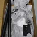 Matte Black Bathroom Accessories Set, KLJKPA 4 Pieces Bathroom Hardware Set, 24 inch Towel Bar, Towel Racks for Bathroom, Robe Towel Hooks, Toilet Paper Holder Wall Mounted