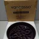 vancasso Ceramic Slow Feeder Dog Bowls, Puzzle Dog Food Bowls with Floral Maze, Anti -Slip Pet Food Dish for Medium Breed, 1.5 Cups, Purple