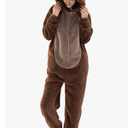 COSUSKET Snug Fit Unisex Adult Onesie Pajamas, Flannel Cosplay Animal One Piece Halloween Costume Sleepwear Homewear M