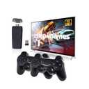 Wireless Retro Game Console, Retro Gaming Console with Built-in 9 Emulators, 25100+Games, 4K HDMI Output, Dual 2.4GHz Wireless Controller, Plug and Play Video Game Console (Black)