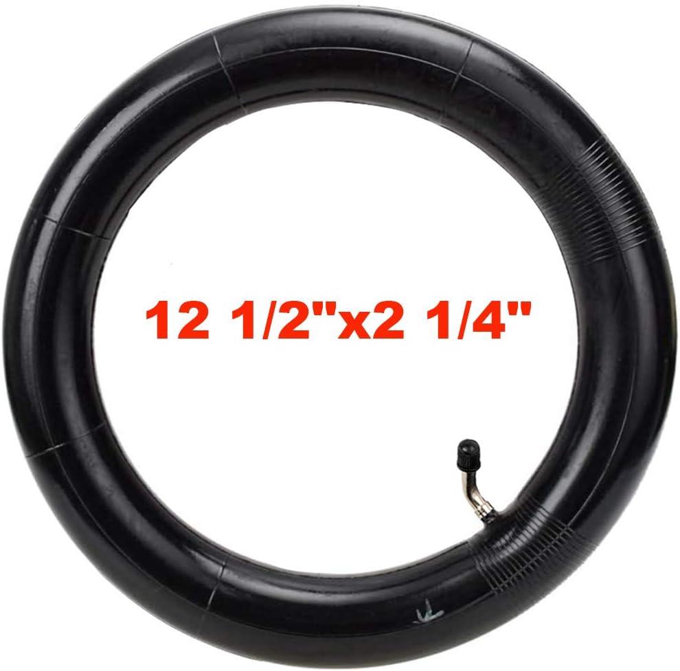 1-Pack 12.5" Scooter Inner Tube 12 1/2 x 2 1/4 Angled Valve Stem 12.5" x 2.25" Tube Compatible with 12.5X1.75 12.5 X 1.95 12.5 X 2.125 12.5 x 2.25 Most Bike and Scooter Tire Tube