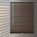 Aluminum Mini Blinds for Windows Cordless Horizontal Window Shades for Light Adjustment, Metal Venetian Blinds Waterproof for Bedroom, Bathroom, 22" W x 64" H, Brown