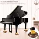 Piano Caster Cups Grand Piano Caster Cups Wood coasters Cups Piano Caster Pads for Grand Piano