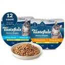 Blue Buffalo Tastefuls Savory Singles Variety Pack, Wet Cat Food in Gravy, 2.6-oz. Twin-Pack Trays, Chicken & Turkey Entre (12 Count)