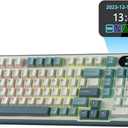 RK ROYAL KLUDGE S98 Mechanical Keyboard w/Smart Display & Knob, Top Mount 96% Wireless Mechanical Keyboard BT/2.4G/USB-C, Hot Swappable, Software Support, Creamy Sounding, 98 Keys