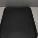 New Star Foodservice Restaurant Grade Non-Slip Tray, Plastic, Rubber Lined, Rectangular (Black, 15-Inch x 20-Inch)