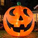 Ycolnaefllr 10FT Giant Halloween Inflatable Pumpkin with Rotating Lights