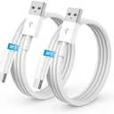 2Pack 3FT USB A to USB C Cable for iPhone 17 16 15 Charger Cord, for Apple 17 16 15/Pro/Pro Max/Plus Type C Cord, for iPad Pro 12.9/11, Air 5th/4th Gen, Car Charger Carplay Charging Cable