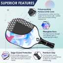 niupipo Pickleball Paddles Set of 2/4, USAPA Approved Lightweight Pickleball Rackets, Durable Fiberglass Surface with Polypropylene Honeycomb Core, Cushion Grip and Carry Bag