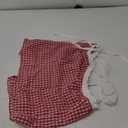 Womens Sexy Lace Trim Camisole Tank Tops Y2k Slim Fit Corset Going Out Streetwear Ruffle Spaghetti Strap Club Tops (Large, Gingham Red)