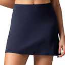 Colorfulkoala Dreamlux Tennis Skirt with Inner Shorts Pockets High Waisted Casual Athletic Golf Skort for Women (Blue)