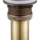 Bathroom Faucet Vessel Vanity Sink Large Pop Up Drain Stopper with Overflow, Antique Brass Sink Drainer