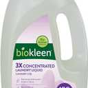 Biokleen Natural Laundry Detergent - 128 HE Loads - Liquid, Concentrated, Eco-Friendly, Non-Toxic, Plant-Based, No Artificial Fragrance or Preservatives, 64 Fl Oz
