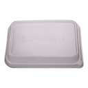 Eco-Products Recycled Rectangular To Go Container Lids, Case of 400, Dome Covers, Fits 24-32oz, 100% Recycled PET From Plastic Bottles, Clear For Visibility (24 & 32 ounce Round Lid)