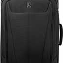Travelpro Maxlite 5 Softside Expandable Luggage with 4 Spinner Wheels, Lightweight Suitcase, Men and Women, Black, Checked-Medium 25-Inch