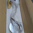 Spiral LED Floor Lamp for Living Room,40W Modern Floor Lamps with Remote Control, 3 Colors Stepless Dimmable Floor Standing Lamp Reading Corner Floor Tall Lamp for Bedroom Office - Chrome