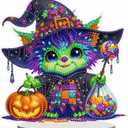 WEUOPG DIY Tabletop Diamond Art Painting Kit for Adults, Acrylic Diamond Painting Desktop, Diamond Ornament for Beginner Home Office Decor Crafts Gift