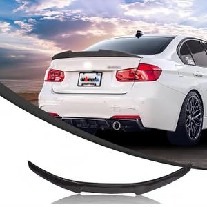 Rear Trunk Spoiler Compatible with 2012-2018 BMW F30 3 Series & 2014-2019 F80 M3 Sedan, MV Style Duckbill Fits for 318i 320i 325i 328i 330i 335i 340i, High Kick Wing Lip (Carbon Fiber Pattern)