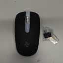 HZD Wireless Mouse, Rechargeable Mouse 2.4G Portable Optical Office Mouse with USB & Type-C Receiver, Slim Silent LED Mouse with 3 Adjustable DPI Levels for Computer, PC, Laptop, Notebook, MacBook