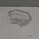 Corner Sink Organizer, Silver Stainless Steel Sponge Holder with Towel Bar, Self-Adhesive Kitchen Storage Rack, 6.3x6.3x3.2 Inches