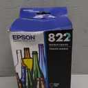 EPSON 822 DURABrite Ultra Ink Standard Capacity Black & Color Cartridge Combo Pack (T822120-BCS) Works with WorkForce Pro WF-3820, WF-3823, WF-4820, WF-4830, WF-4833, WF-4834