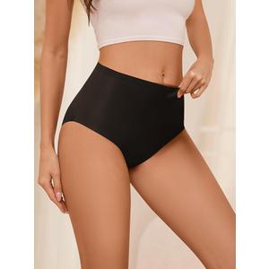 AIVEITE Womens Underwear Full Coverage No Show High Waisted Seamless Ladies Panties 6 Pack, Size M