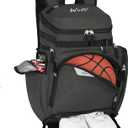 WOLT Basketball Bag Backpack with Separate Ball Compartment and Shoes Pocket, Gym Bags for Men, Large Sports Bag for Basketball, Soccer, Volleyball, Baseball
