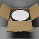 WKONCLDY 6Pack 3200lm LED Flush Mount Ceiling Light, Super Slim 12 inch LED Ceiling Light, 5000K LED Ceiling Light for Bedroom, Living Room, Dining Room (Black, Six Pack)