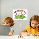 Marspark 16 Pcs Table Number Holders 8'' Metal Place Card Holders Weddings Table Sign Menu Memo Note Picture Photo Round Clip Weighted Base Stand for Anniversaries Birthdays Restaurants(Rose Gold)