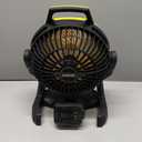 14inch 180 Rotation Electric Fan Outdoor Camping Fan Stand Fan Widened Thick Aluminum Fan (Yellow)
