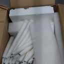 Baquler 100 Pcs 8.5 Inch Flameless Taper Candles Battery Operated Taper Candles Bulk LED Flickering White Candlesticks for Wedding Church Table Centerpiece Halloween Christmas Party Decor