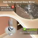 STARLEAD 32"x20" LED-Bathroom-Mirror-with-Lights, Wall-Mounted with Anti-Fog, 3 Color Temperature, Dimmable Brightness, Waterproof, Tempered Glass, Frontlit & Backlit, Oval