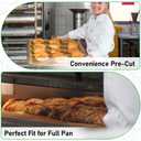 EcoDispose Non-Stick Precut Parchment Paper Baking Sheets Full Pan liner for Bake (16-3/8" x 24-3/8",Unbleached,1000PCS)