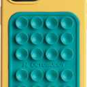 OCTOBUDDY Classic - Silicone Suction Phone Case Adhesive Mount - Hands-Free, Strong Grip Holder for Selfies & Videos - iPhone & Android Compatible - 2.25 x 3.25, Turquoise