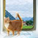 PAWISE Cat Safety Net, Cat Balcony Net Pet Anti-Fall Netting for Window Stairs,Dog Fence Nets Transparent (13x10 Ft)
