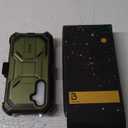 i-Blason Armorbox Designed for Samsung Galaxy S23 FE Case with Kickstand & Belt Clip, Full-Body Rugged Bumper Case with Built-in Screen Protector (Green)