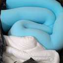 OhGeni Cooling 4 inch Dual Layer Queen Mattress Topper, 2 inch Cooling Gel Memory Foam, 2 inch Down Alternative Pillow Top Pad, Mattresses Cover for Bed, Medium Support, Fits 6-19 Deep Pocket (White)