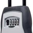 Master Lock Key Lock Box for House Keys Outdoor Portable Combination Lockbox with Resettable 4 Digit Code, Weather Resistant Durable Metal Body, Holds 5 Keys, 5400EC Black