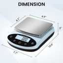 Analytical Balance 5000g x 0.01g Digital Gram Scale 0.01g Accuracy Precision Lab Scale 13 Unit High Precision Digital Scale for Laboratory, Jewelry Weighing