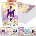 Kolldenn 120 Pcs Easter Bags Bulk He Is Risen Party Favor Treat Bags Easter Religious Cross Bunny Plastic Gift Packages with Handles Goodie Packaging for Theme Bible School Hunt Party Supplies