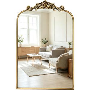Vintage Mirror Gold Baroque Mirror Antique 16x24 Inches